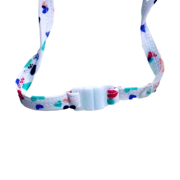 NWT Baby Gap Heart ❤️ Print Teal Halter Swimsuit - Picture 4 of 7